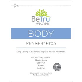 Be Tru Organics Body Pain Relief Patch **