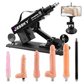 JESSKY Automatic Sex Machine, 3XLR Connector Love Machine Adjustable Adult Sex Toys Machine with 6 Attachments for Men and Women **4