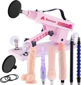 Auxfun Sex Machine with 3.5" Suction Cup Adjustable Speed for Women Thrusting Machine for Sex Pleasure with 8 Attachments 3XLR Connector ** 7