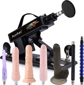Sex Machine Love Machine with 3.5 Inch Suction Cup Adapter Automatic Thrusting Dildo Machine with 3 XLR Connector**1