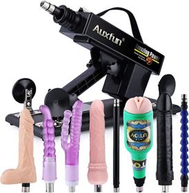 Adjustable Sex Machine, 3XLR Connector Love Machine Male and Female Masturbation Thrusting Machine Pumping Gun with 8 Attachments **2