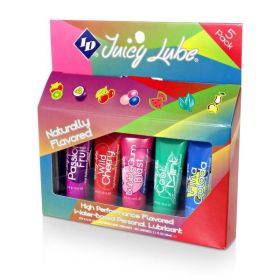 ID , Juicy Lube  (Assorted Flavored)  Personal Lubricant  (5 Pack) **