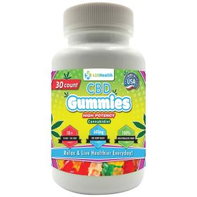 420 Health CBD Gummies 600mg 30 Count Bottle **