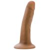 Dr. Skin Cock With Suction Cup-Mocha 5.5"