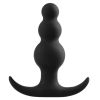 Anal Adventures Platinum Beaded Plug-Black