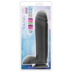 Au Naturel Bold Huge Dildo-Black 10.5" **