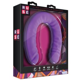 Ruse Silicone Slim Double Dong-Purple 18" **
