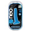 Neo Elite Silicone Dual Density Cock-Neon Blue 6"