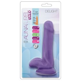 Au Naturel Bold Delight Dildo-Purple 6" **