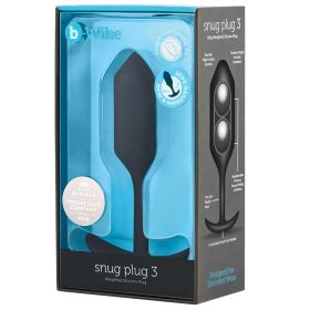 B-Vibe Snug Plug 3-Black **