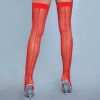 BeWicked Great Catch Thigh Highs-Red O/S