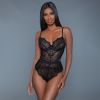 Bewicked Bettany Bodysuit-Black X-Large