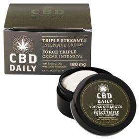 Hemp Daily Triple Strength Intensive Cream 1.7 Fl Oz. 180mg **