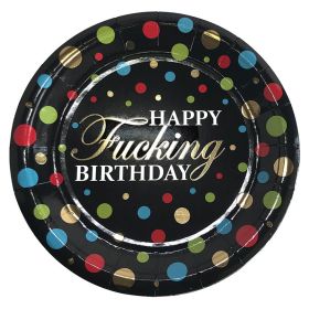 Happy F'ing Birthday Plates