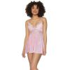 Coquette Babydoll & Thong-Pink X-Large
