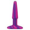 A-Play Groovy Silicone Anal Plug-Berry 4"