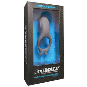 OptiMale Rechargeable Vibrating C-Ring-Slate **