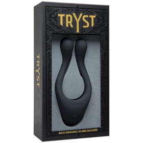 Tryst Multi Erogenous Zone Silicone Massager - Black **
