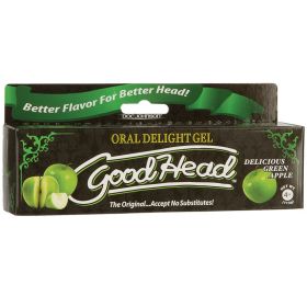 Good Head Oral Delight Gel 4 Oz - Green Apple **