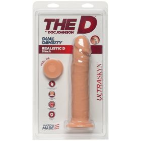 The D Realistic Slim Ultraskyn-Vanilla 8" **