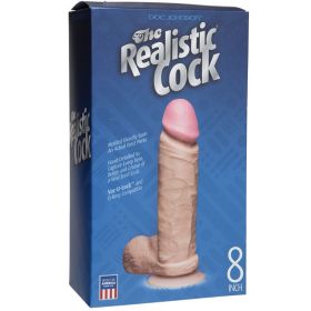 The Realistic Cocks 8 Inch - White **