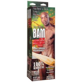 Bam Huge 13 Inch Realistic Cock With Removable Vac-U-Lock Suction Cup**
