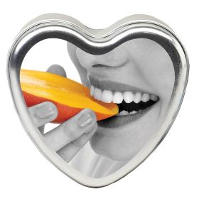 Edible Heart Candle - Mango - 4 Oz. **