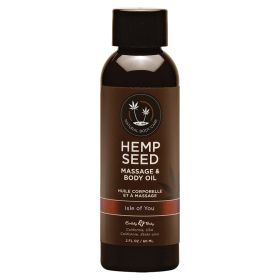Earthly Body Hemp Seed Massage Oil-Isle of You 2oz **