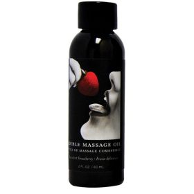 Succulent Strawberry Edible Massage Oil 2 Oz.**