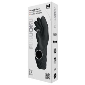 Fukuoku Five Finger Massage Glove-Black Right Hand **