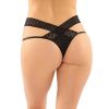 Fantasy Lingerie Daphne Brazilian-Cut Panty-Black L/XL