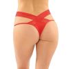 Fantasy Lingerie Daphne Brazilian-Cut Panty-Red L/XL