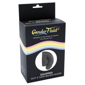 Gender Fluid Equipped Soft Packer-Dark Brown 5"