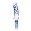 Glas Realistic Double Ended Glass Dildo with Handle 11"
