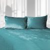 Liberator Fascinator Liquid Velvet Sheets-Q Cyan
