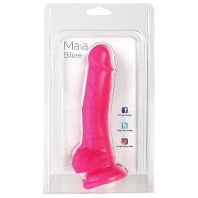 Maia Billee Silicone Dong-Neon Pink 7" **