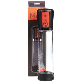 Maia Jackson Rechargeable Enlargement Penis Pump-Grey/Orange **