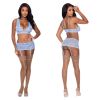 Magic Silk Bralette, Skirt & G-String-...
