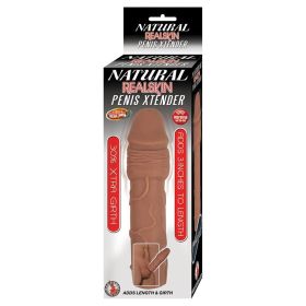 Natural Realskin Penis Xtender-Brown **
