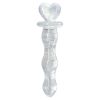 Firefly Glass Heart a Glow-Clear