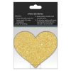 Pretty Pasties Glitter Hearts-Blk/Gold...