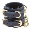 Bondage Couture Wrist Cuff-Blue