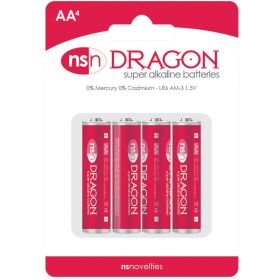 Dragon - Alkaline Batteries - AA - 4 Pack **