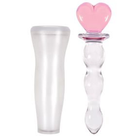 Crystal Heart of Glass - Pink **