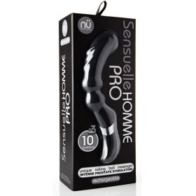 Sensuelle Homme Pro 10 Function 3 Speed Massager - Black **