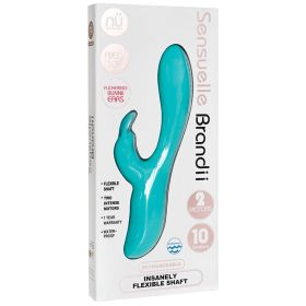 Sensuelle Brandii 10 Function  Double Motor Vibe-Teal Blue **