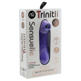 Sensuelle Trinitii 3-in-1 Suction Tongue-Ultra Violet **