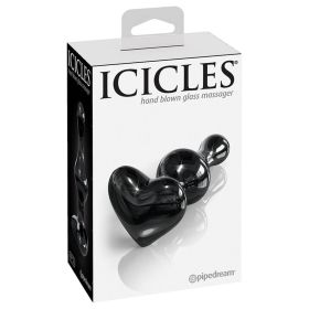 Icicles No.74 Heart Shaped Plug-Black **