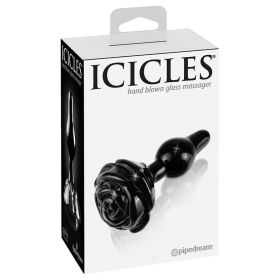Icicles No.77 Rose Shaped Plug-Black **