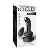 Icicles No.84 with Rechargeable Vibrator & Remote-Black